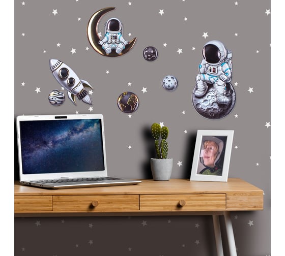 Плёнка самоклеящаяся ROOM DECOR 10516-3-45 звезды 45x8 м 10516-3-45х8м