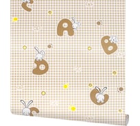 Плёнка самоклеящаяся ROOM DECOR 10291-45 коричневые буквы 45x8 м 10291-45х8м