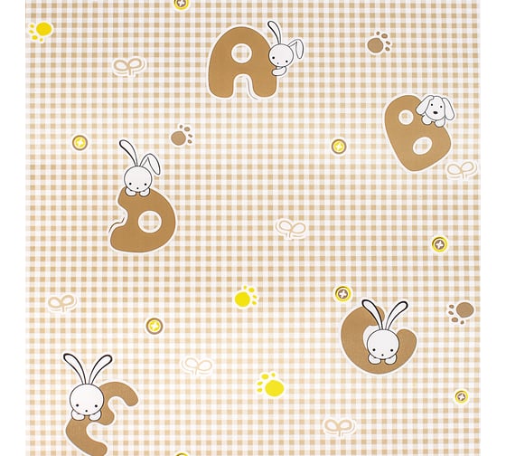 Плёнка самоклеящаяся ROOM DECOR 10291-45 коричневые буквы 45x8 м 10291-45х8м