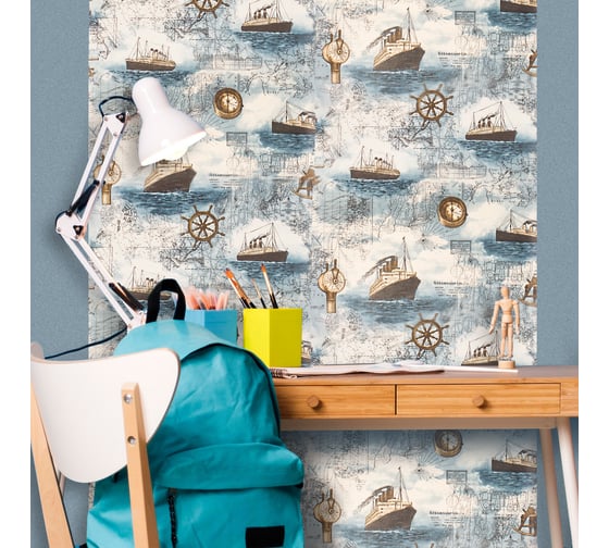 Плёнка самоклеящаяся ROOM DECOR 10390-45 корабли 45x8 м 10390-45х8м