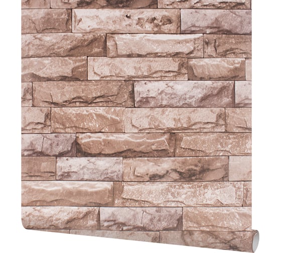 Плёнка самоклеящаяся ROOM DECOR 10411-2-45 коричневый кирпич 45x8 м 10411-2-45х8м