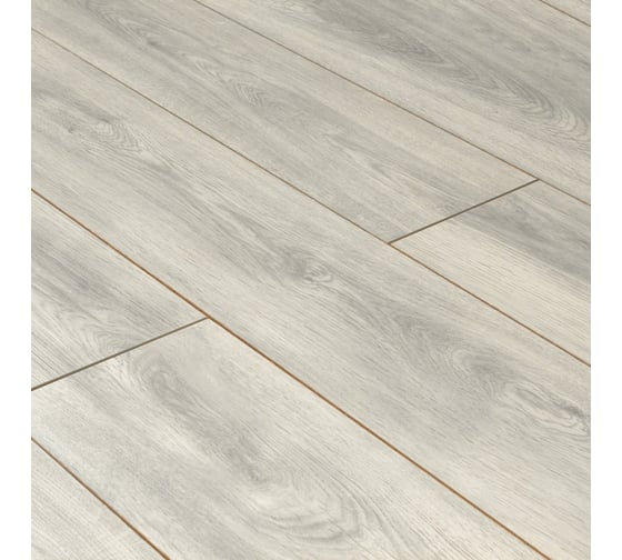 Ламинат Woodstyle 33 класс, 10 мм, влагостойкий, 1,74 м2, фаска Дуб Тривенто серый