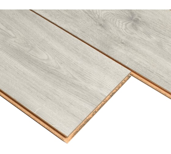 Ламинат Woodstyle 33 класс, 10 мм, влагостойкий, 1,74 м2, фаска Дуб Тривенто серый