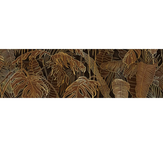 Панели для кухни Alumoart акп стандарт foliage fancy brown sa-12.4.3/2000x600 мм, глянец 4640168327319