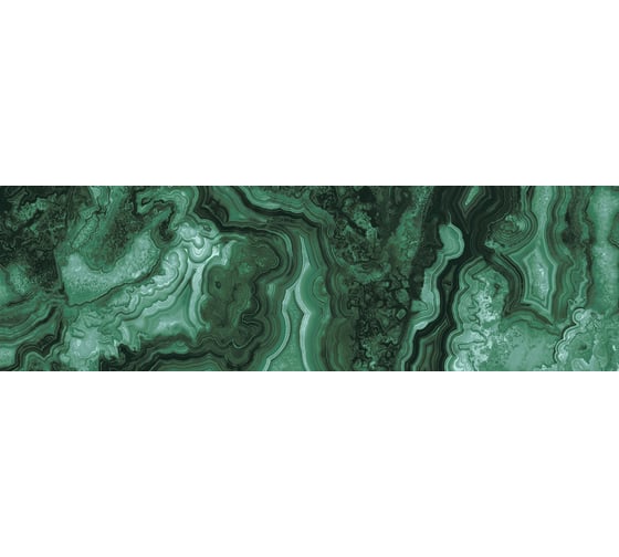 Панель для кухни Alumoart акп стандарт agat charm malachite snt-33.3.1l/2000x600 мм, глянец 4630159913225