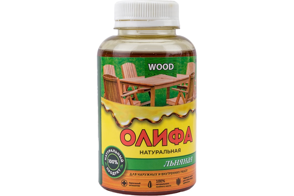 Льняная натуральная олифа Farbitex ПРОФИ WOOD 0.25 л 4300012030 ...