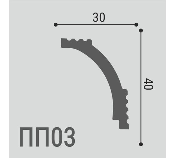 Карниз Де-Багет XPS Polymer ПП 03 00-00106593