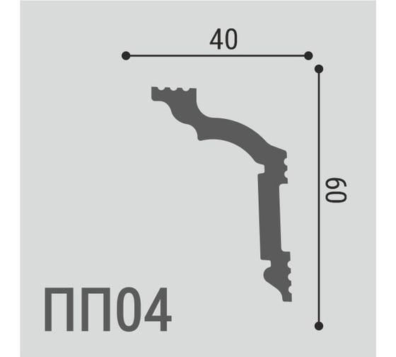 Карниз Де-Багет XPS Polymer ПП 04 00-00106770