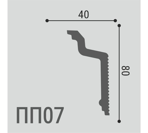 Карниз Де-Багет XPS Polymer ПП 07 00-00106657