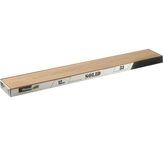 Ламинат влагостойкий WOODSTYLE SOLID 33 класс, 12 мм, 1,347 м2, фаска Тальк