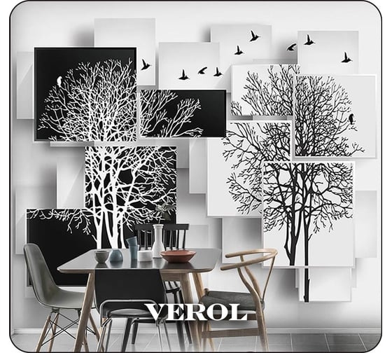 Фотообои флизелиновые на стену моющиеся Verol абстракция 3d 94-ФФО-05093