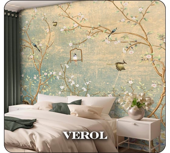Флизелиновые фотообои Verol 3d на стену, моющиеся обои, винтаж 103-ФФО-05747
