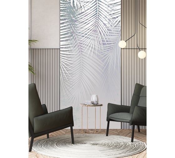 Флизелиновые фотообои Verol встык, перья серые, 2.7 кв. м, 100x270 см, моющиеся, на стену 20-ФФО_05259