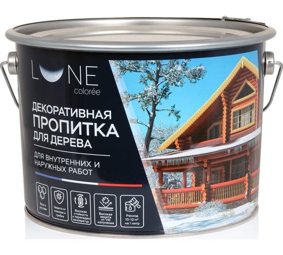 Декоративная пропитка для дерева Lune Coloree палисандр 9 л 28032039