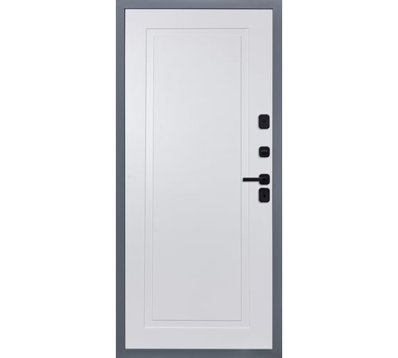 Дверь DIVA 54 2050x860 мм, правая, Ясень графит - Н10 Белый софт УТ-00079668