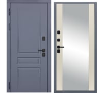 Дверь DIVA 54 зеркало, 2050x860 мм, левая, Ясень графит - Д15 Софт Шампань УТ-00079628