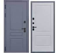 Дверь DIVA 54 2050x860 мм, левая, Ясень графит - Д7 Белый софт УТ-00079657