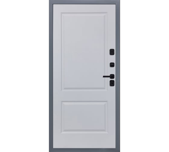 Дверь DIVA 54 2050x860 мм, левая, Ясень графит - Д7 Белый софт УТ-00079657