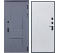 Дверь DIVA 54 2050x860 мм, правая, Ясень графит - Д11 Белый софт УТ-00079600