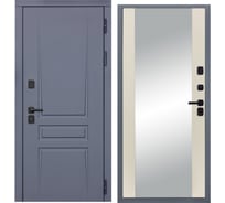 Дверь DIVA 54 зеркало, 2050x860 мм, правая, Ясень графит - Д15 Софт Шампань УТ-00079627