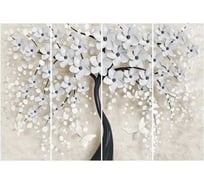 Фотообои Студия Фотообоев Цветущее дерево, 400x270 см, 4 полотна 1421301