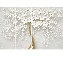 Фотообои Студия Фотообоев Фарфоровое дерево, 400x270 см, 4 полотна 1421258