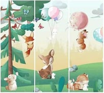 Фотообои Студия Фотообоев На лесной опушке, 300x270 см, 3 полотна 1321180