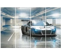 Фотообои Студия Фотообоев Презентация суперкара, 400x270 см, 4 полотна 1421262