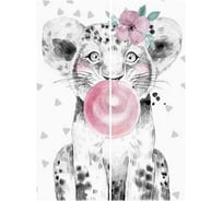 Фотообои Студия Фотообоев Веселые леопарды, 200x270 см, 2 полотна 1221271