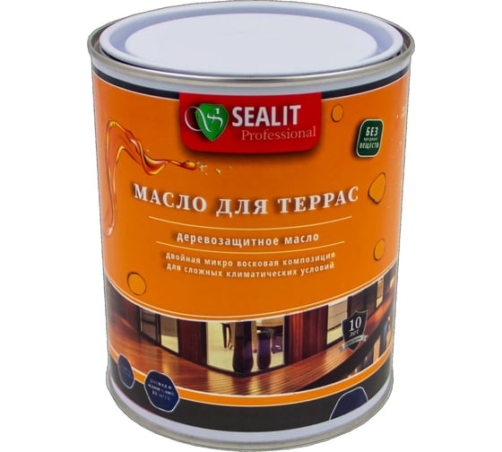 Масло для террас Sealit 0,55 л красный 42-2410