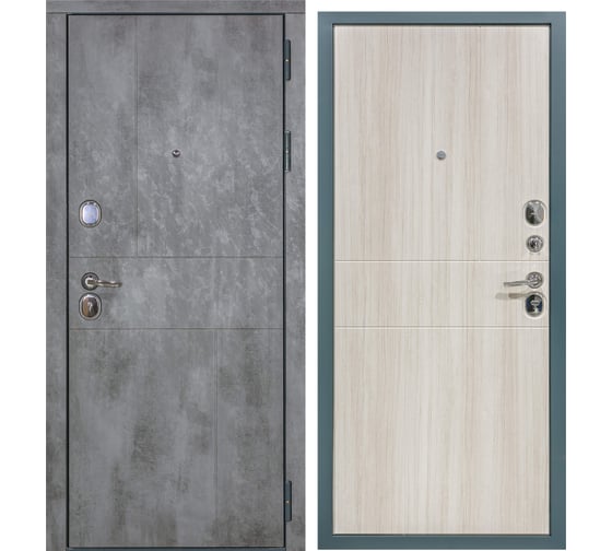 Дверь DIVA STR МХ-10 2050x860 мм, правая, Бетон темный - Ясень DIVA УТ-00079106 1
