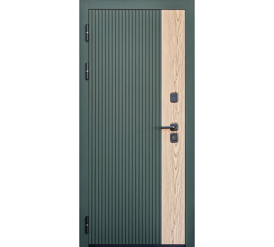 Дверь DIVA 74 2050x960 мм, левая, Дуб Олива софт - Д7 Белый софт УТ-00079809