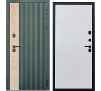 Дверь DIVA 74 2050x860 мм, правая, Дуб Олива софт - Д11 Белый софт УТ-00079754