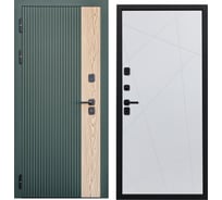 Дверь DIVA 74 2050x860 мм, левая, Дуб Олива софт - Д11 Белый софт УТ-00079752