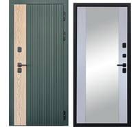 Дверь DIVA 74 зеркало, 2050x960 мм, правая, Дуб Олива софт - Д15 Силк Маус УТ-00079851