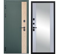 Дверь DIVA 74 зеркало, 2050x860 мм, левая, Дуб Олива софт - Д15 Силк Маус УТ-00079848