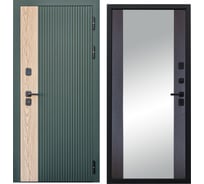 Дверь DIVA 74 зеркало, 2050x960 мм, правая, Дуб Олива софт - Д15 Венге УТ-00079838