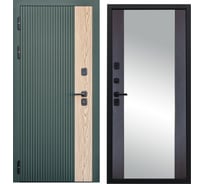 Дверь DIVA 74 зеркало, 2050x860 мм, левая, Дуб Олива софт - Д15 Венге УТ-00079835