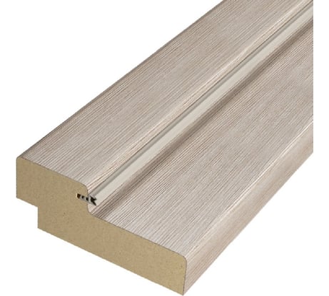 Коробочный брус ООО ВДК эко, беленый дуб, 30х70 мм, с уплотнителем Ж33