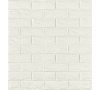 Мягкая самоклеящаяся 3D панель LAKO МЕГА комплект 10 шт., Кирпич Белый, 70x77 см LKD-01-04-01-MEGA10