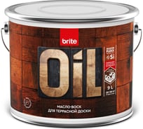 Масло-воск для террасной доски BRITE FLEXX бесцветное, ведро 9 л 217433