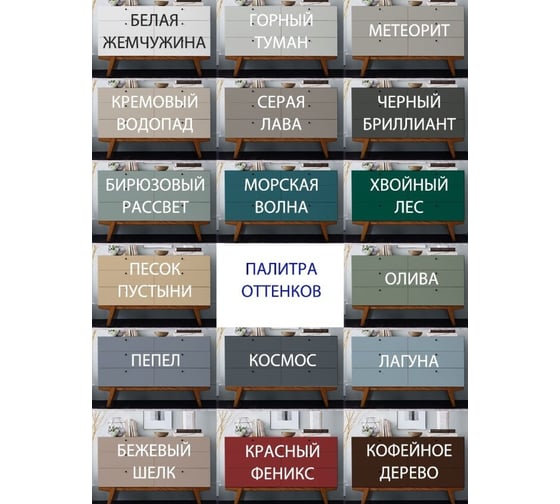 Краска для мебели и декора Lune Coloree цвет Кофейное дерево, 500 г 28032024