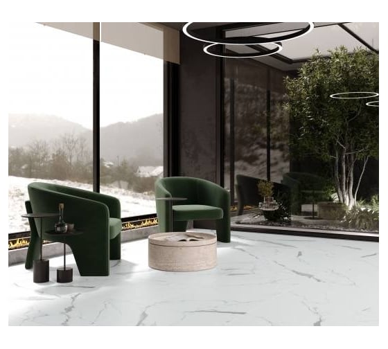 Керамогранит LAPARET Venatino grey белый, 60x60, сатинированный, карвинг, 1,44 м2, 4 шт. х9999289608