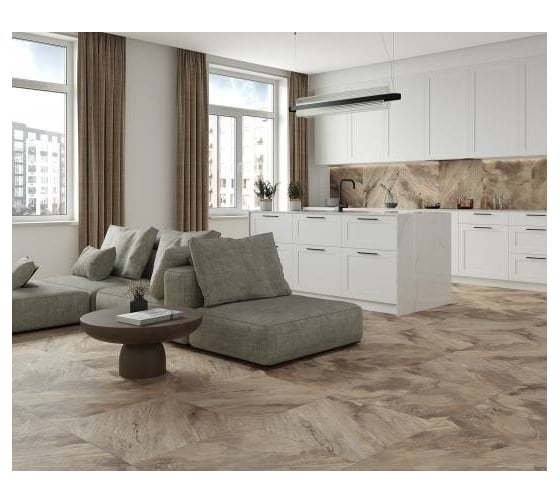 Керамогранит LAPARET miranda brown 60x60 см, упаковка 1,44 м2, 4 шт. х9999286893