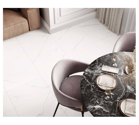 Керамогранит LAPARET atlantic white i белый, 60x60, полированный х9999294554