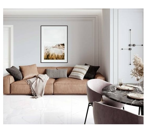 Керамогранит LAPARET atlantic white i белый, 60x60, полированный х9999294554