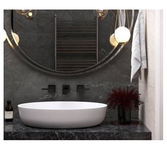 Керамогранит LAPARET leda black 60x60, карвинг, 1,44 м2, 4 шт. х9999286891