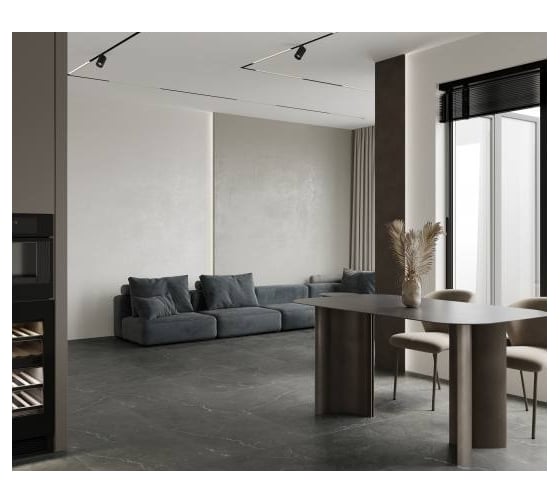 Керамогранит LAPARET leda black 60x60, карвинг, 1,44 м2, 4 шт. х9999286891
