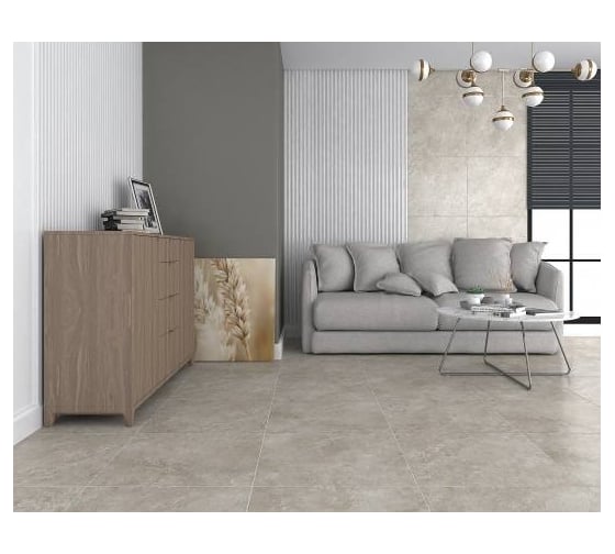 Керамогранит LAPARET zircon серый, 60x60 см, обрезной, 1,8 м2, 5 шт. х9999278650