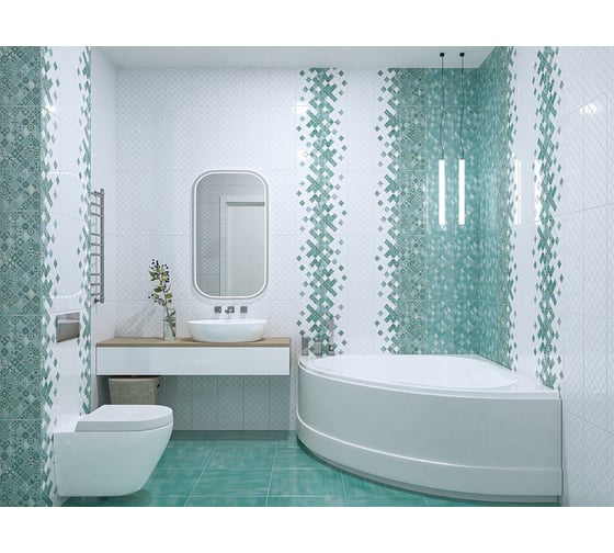 Плитка Azori Ceramica Calypso 42x42 см, aquamarine 00-00001245